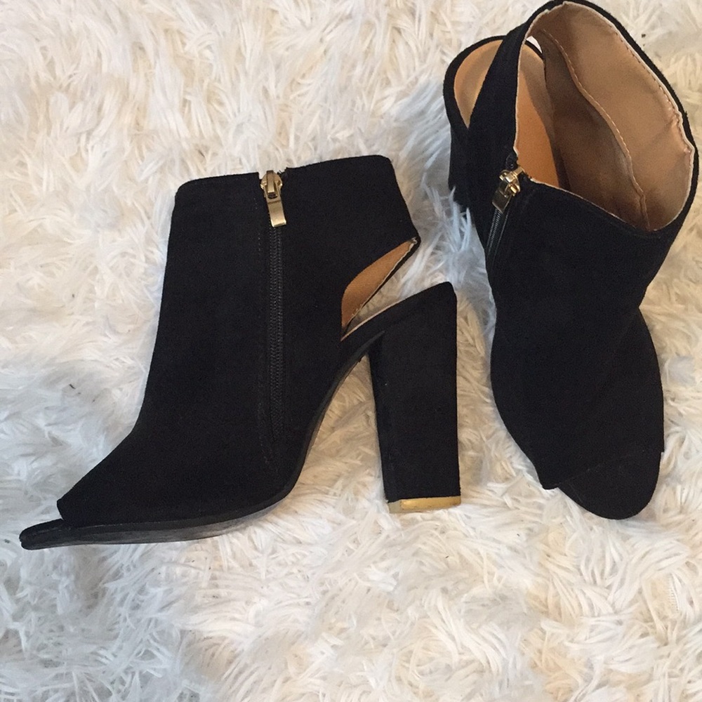 Open toe chunky heels - Picture 2 of 9